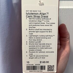 Lululemon Aligb Cami Strap Dress
